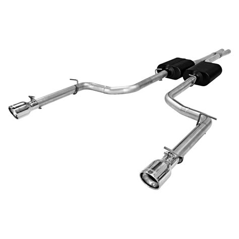 Flowmaster® 817480 - American Thunder™ Stainless Steel Cat-Back Exhaust System with Split Rear Exit