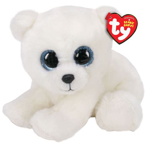 Ty Beanie Babies Small Ari Polar Bear Stuffed Animal, 6" - Classic ...