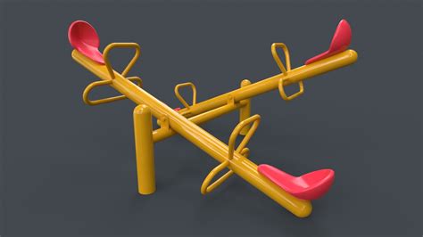 ArtStation - PBR Modular Outdoor See Saw Playground C | Game Assets