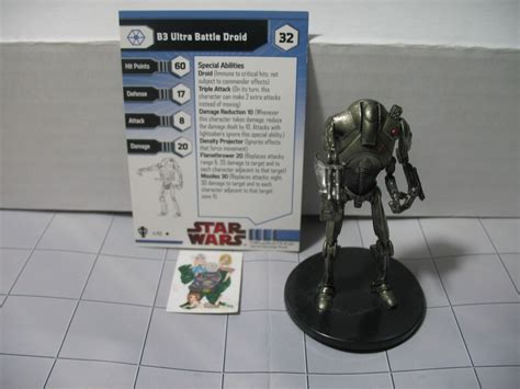 =Star Wars Miniatures GALAXY AT WAR B3 Ultra Battle Droid 4/40 with card= | eBay