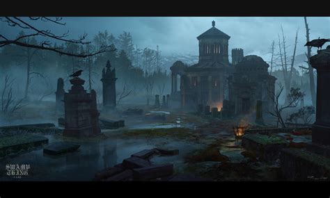 ArtStation - Swamp Thing 1350 - The Graveyard, Tian Gan | Concept art ...