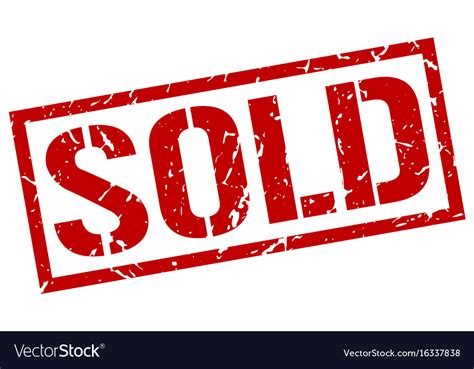 Sold stamp Royalty Free Vector Image - VectorStock