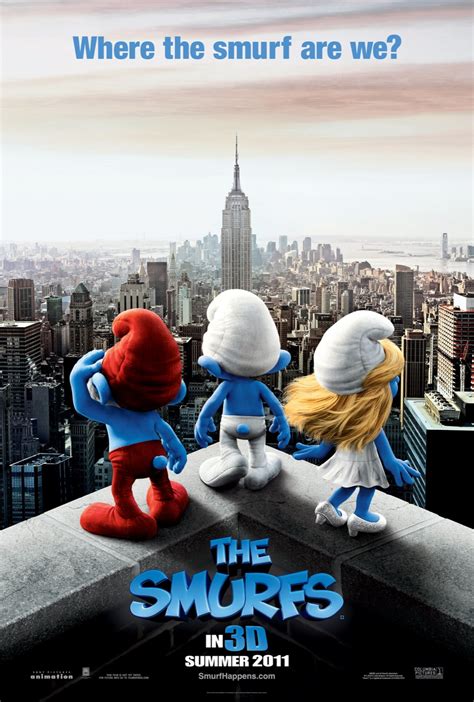 The Smurfs 3D Movie Poster Wallpapers ~ Cartoon Wallpapers