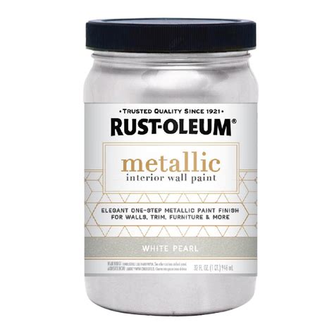 Rust-Oleum 1-qt. White Pearl Metallic Paint-320731 - The Home Depot