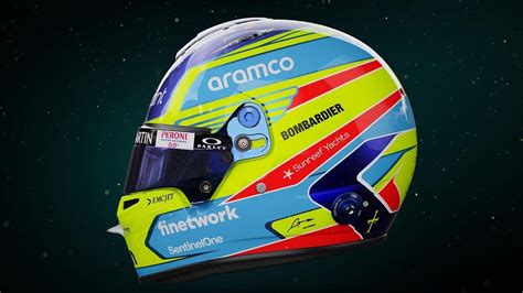 Fernando Alonso desvela su nuevo casco para el Mundial de F1 2023 con Aston Martin: ¡así es su ...