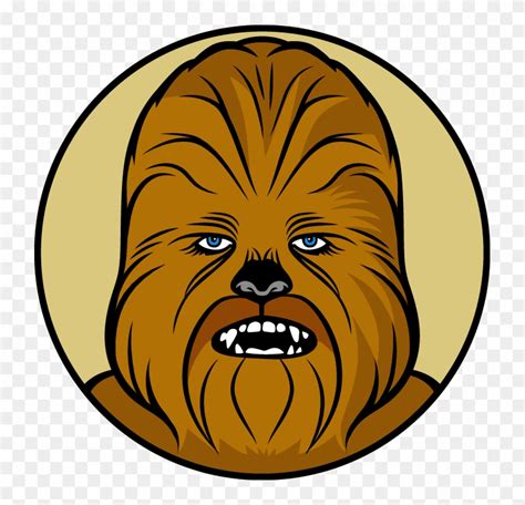 Luke Skywalker Clipart Han Solo Chewbacca - Star Wars Chewbacca Vector ...