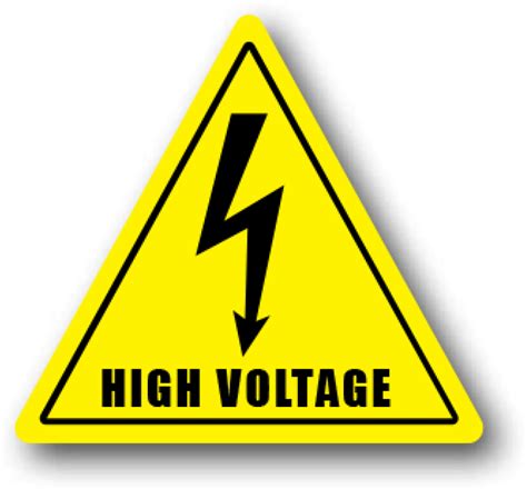 Yellow High Voltage Sign PNG Images | PNG All