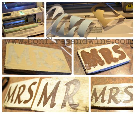 Bonfires and Wine: Mr. & Mrs. ~ DIY Sign Tutorial