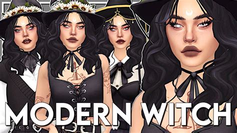 The Sims 4 | MODERN WITCH 🪄 | CAS & Lookbook + CC Links - YouTube