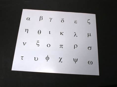 Greek Stencil Set - Entire Greek Alphabet Stencils | Woodland Manufacturing