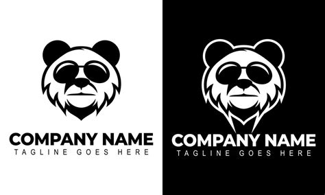 Panda Head Logo Design Template. Modern Design. Panda logo. 2966261 ...