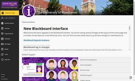 Changes to Blackboard on Saturday 27 January | StaffNet | The University of Manchester