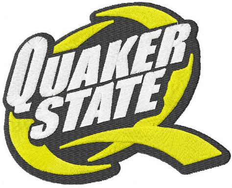 Quaker state logo embroidery design