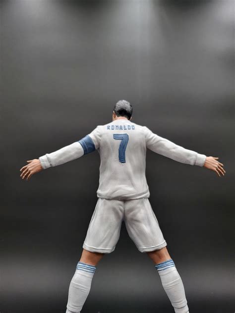 Cristiano Ronaldo CR7 Real Madrid Jersey/ Resin Print and Hand Painted ...