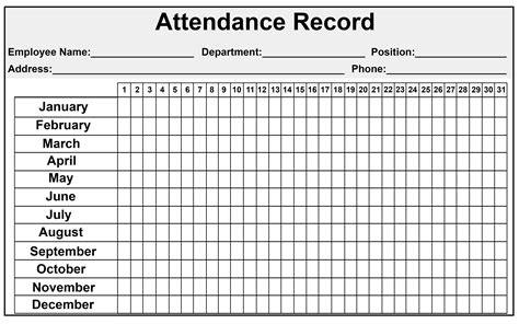 Attendance Sheet Printable Free Web Easily Track Attendance With Our Free, Printable Attendance ...