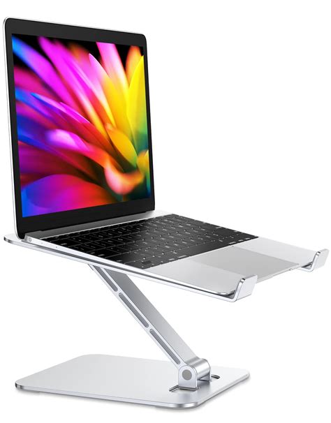 RIWUCT Foldable Laptop Stand, Height Adjustable Ergonomic Computer ...