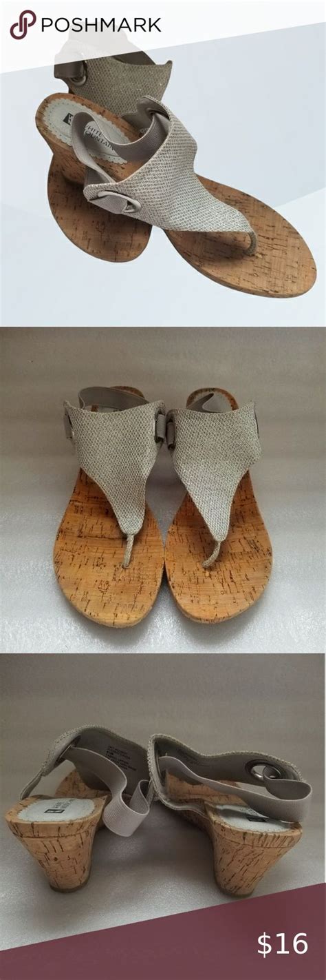 WHITE MOUNTAIN Wedges Cork Sandals | Cork sandals, Shop sandals, Fashion tips