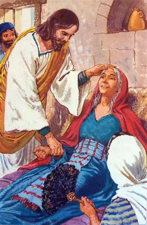 Jesus by Paulachan: 64 Jesus healing Peter's Mother in Law