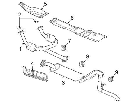 Exhaust Components 2004 Chevrolet Trailblazer EXT OEM – New GM Parts ...