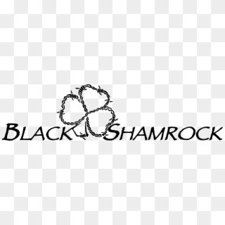 Blackshamrock Logotitle Black Transparent 2000 - Black Shamrock Game Studio, HD Png Download ...