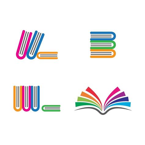 Book logo images set 2085600 Vector Art at Vecteezy