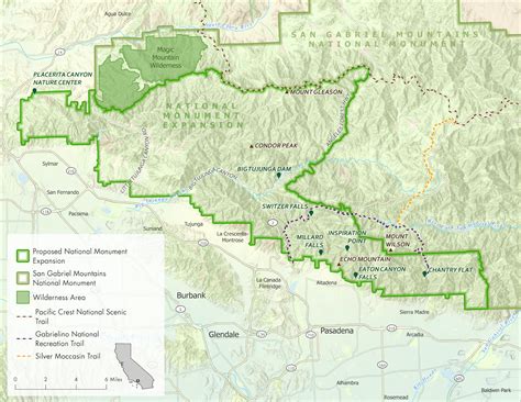 MAP – SAN GABRIEL MOUNTAINS FOREVER