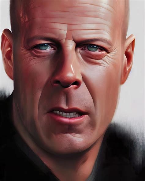 Bruce Willis #03 Digital Art by Obsidian Art-X | Pixels