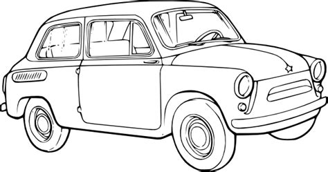 Car Outline Clip Art at Clker.com - vector clip art online, royalty ...