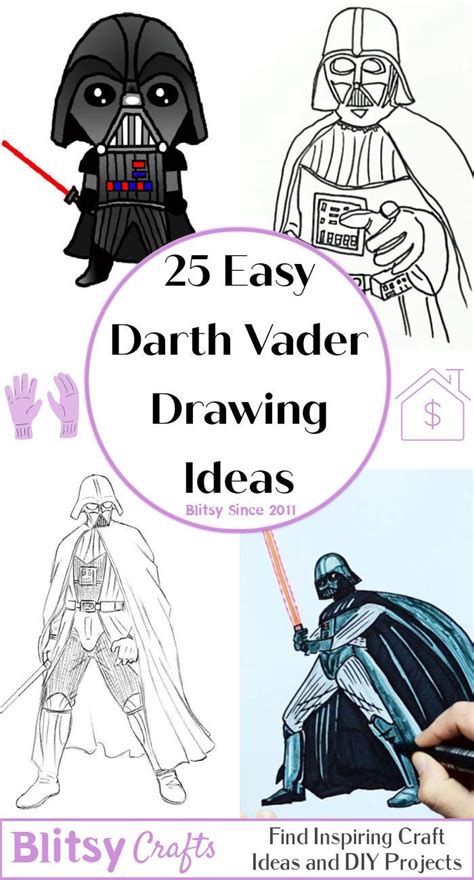 25 Easy Darth Vader Drawing Ideas - How to Draw