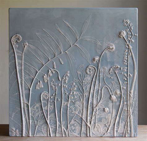 Fossils from Everyday Life: Plaster Cast Plant Tiles by Rachel Dein — Colossal