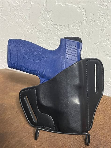 Smith and Wesson M&P Shield 9 Mm/40 Cal OWB Leather Holster - Etsy