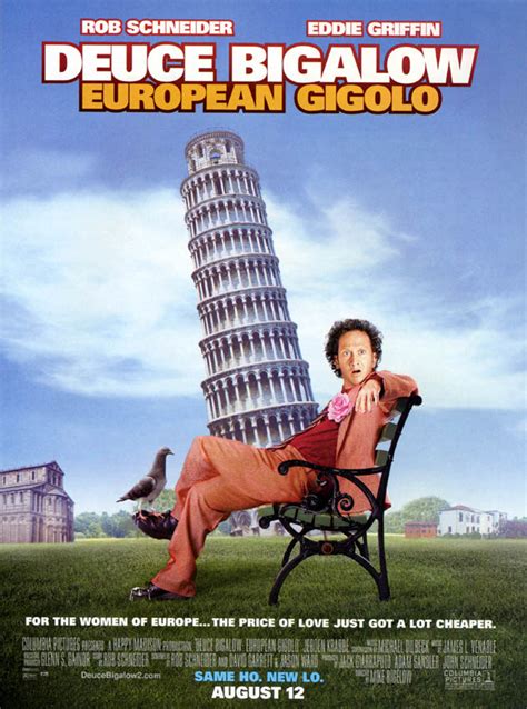 DEUCE BIGALOW EUROPEAN GIGOLO MOVIE POSTER 2 Sided ORIGINAL 27x40 ROB SCHNEIDER | eBay