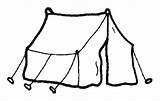 Tent Coloring Page sketch template