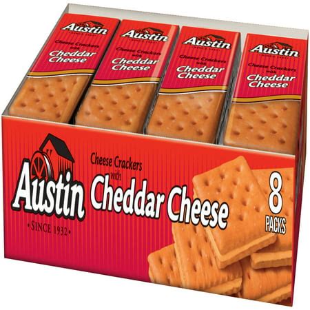 Austin® Cheese Crackers with Cheddar Cheese 8-1.38 oz. Package ...