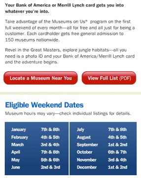 Bank of America’s Museums on Us – This weekend Aug 4th and 5th | Daytripping Mom