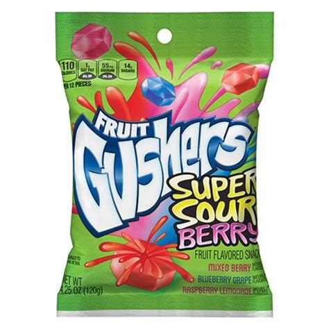 Fruit Gushers Super Sour Berry - 4.25oz | Candy Funhouse