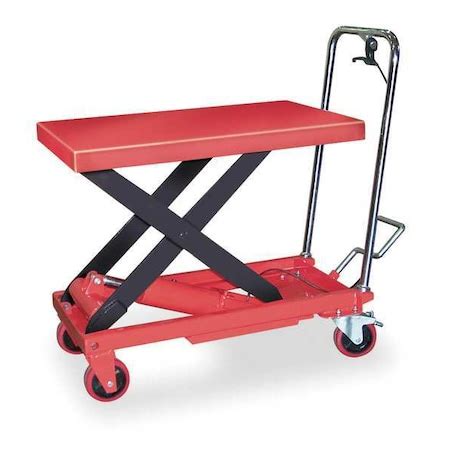 Dayton Scissor Lift Cart, 1000 lb. Cap, 19-1/2"W, 32"L 6W803 | Zoro.com