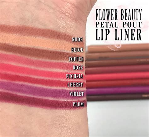 Flower Lipstick Swatches