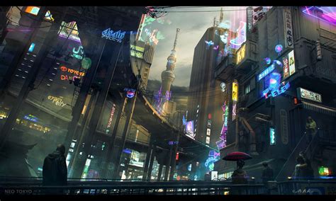 Neo Tokyo by Vladimir Manyukhin | Futuristic city, Cyberpunk city, Neo tokyo