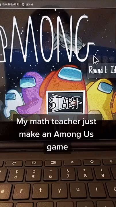 This Math teacher just make an Among Us game. : AmongUs