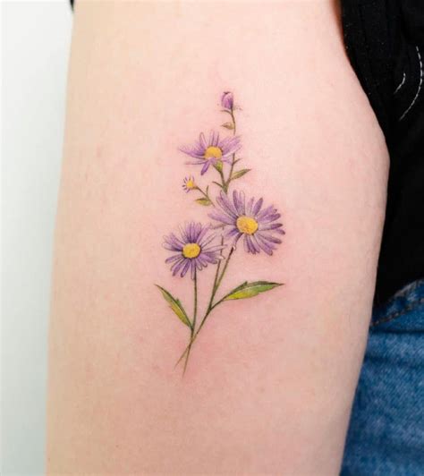 Aster Flower Tattoo - What Does it Mean? (Illustrated)