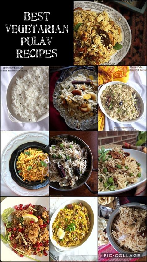 Best Vegetable Pulav Recipes Collection - One Pot Rice & Vegetable Meals