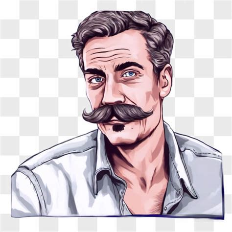 Download Man with Mustache and Glasses Cartoons Online - Creative Fabrica