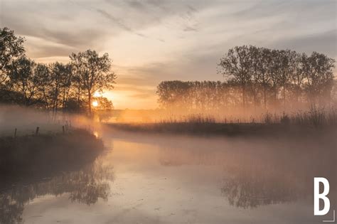 Mistige Dender - River Dender, Idegem, België | Bart Heirweg Beeldbank