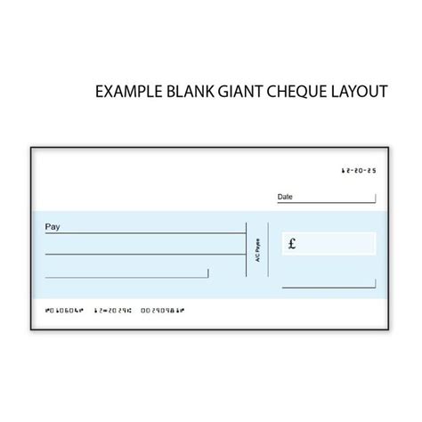 Oversized Cheque Template - Carlynstudio within Large Blank Cheque ...