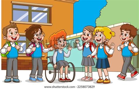 Group Students Kids Talking Cartoon Vector Stock Vector (Royalty Free) 2258073829 | Shutterstock