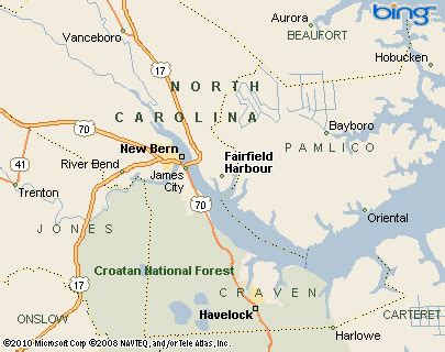 Fairfield Harbour, North Carolina Area Map & More