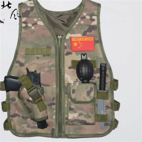 Outdoor Children Military Uniform Kids Army Costumes Combat Bulletproof ...