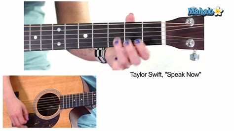 Taylor Swift Speak Now Guitar Chords