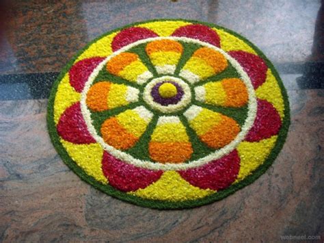 Pookalam Sunflower Onam